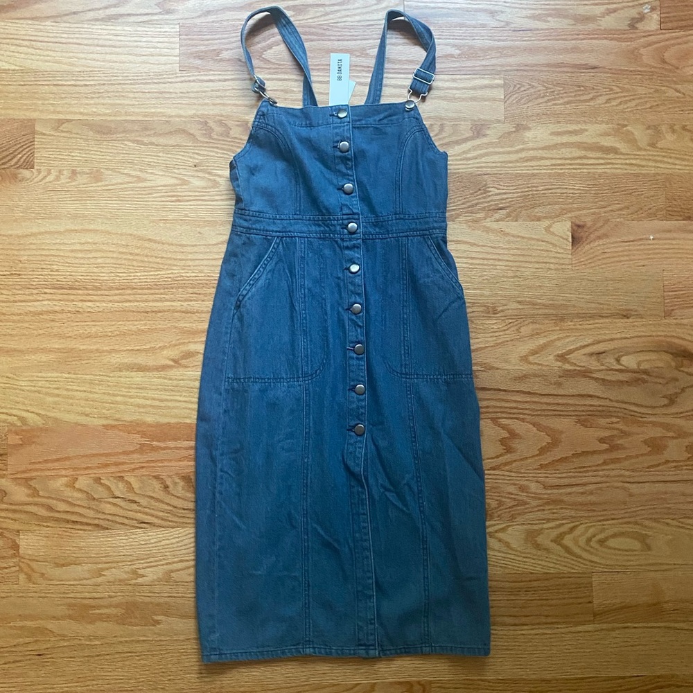 BB Dakota Button-Front Jean Dress - Size 4 NWT